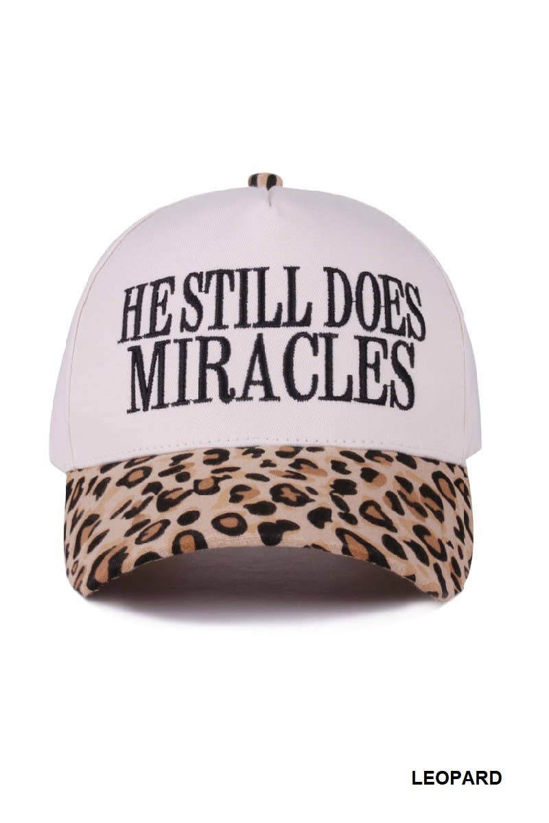 He Still Does Miracles Two Tone Canvas Cotton Cap: CAMO / 1(ONE SIZE)