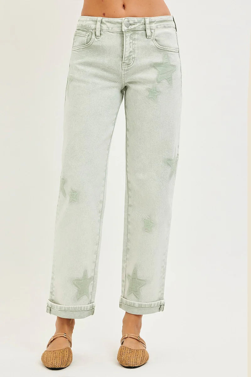 Risen Boyfriend Star Jeans - CN
