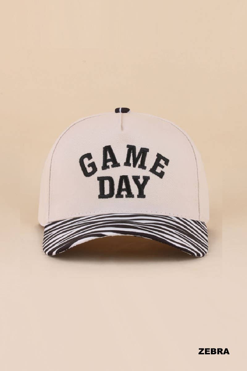 Game Day Two-tone Canvas Cotton Cap: GREEN (ONE SIZE)