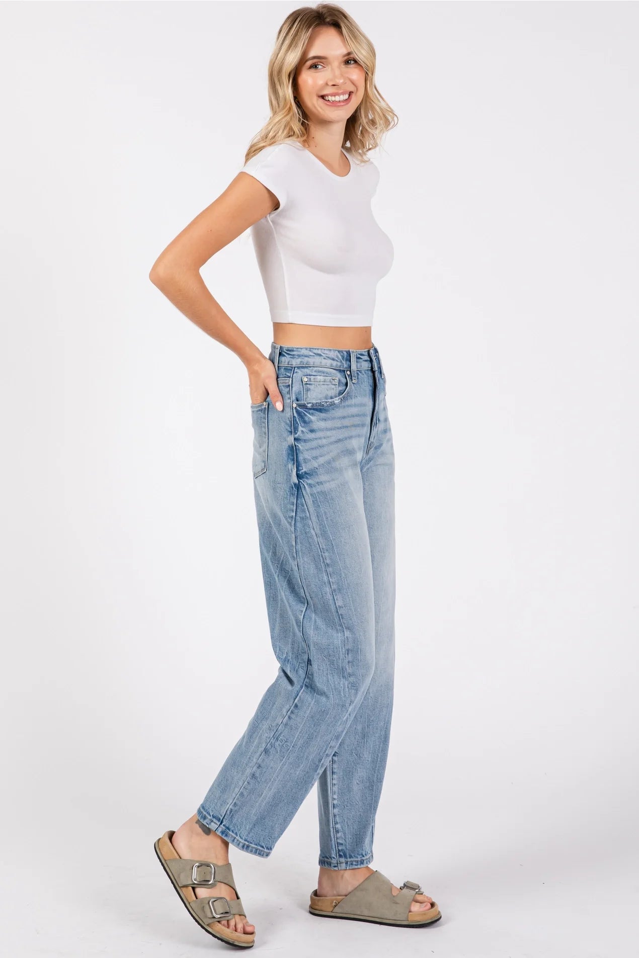 Petra Barrel Jeans - CN