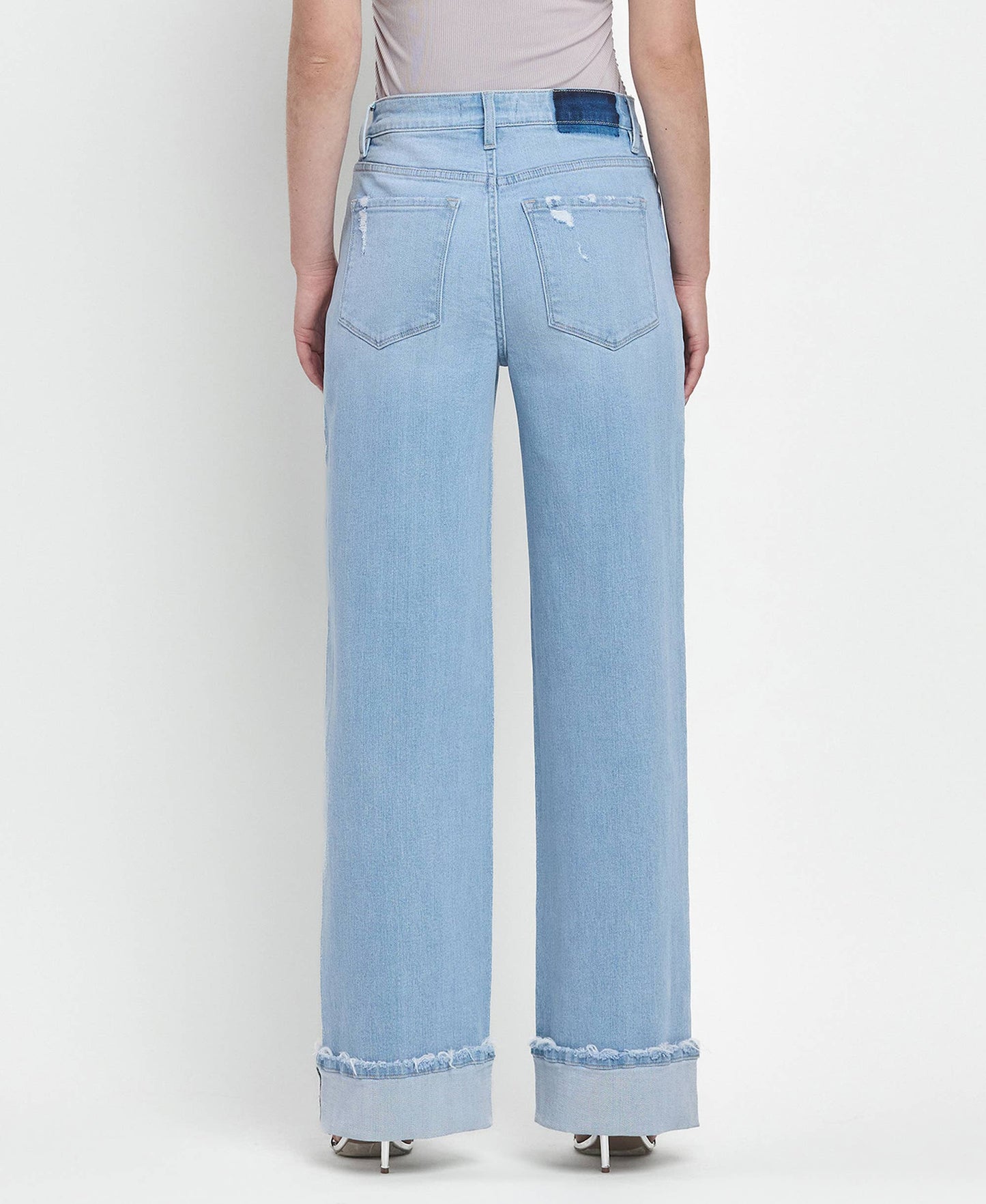 Cuffed Baggy Jeans - CN