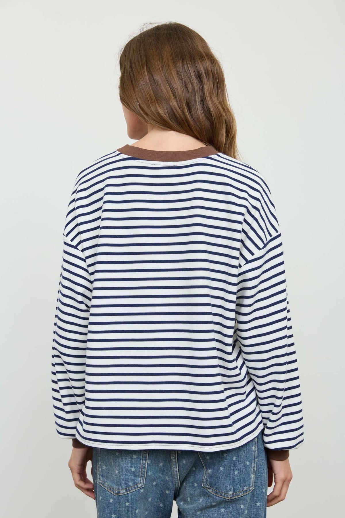 STRIPE V-STITCH NAVY