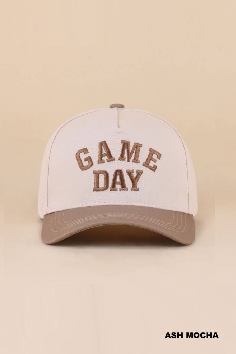 Game Day Two-tone Canvas Cotton Cap: GREEN (ONE SIZE)
