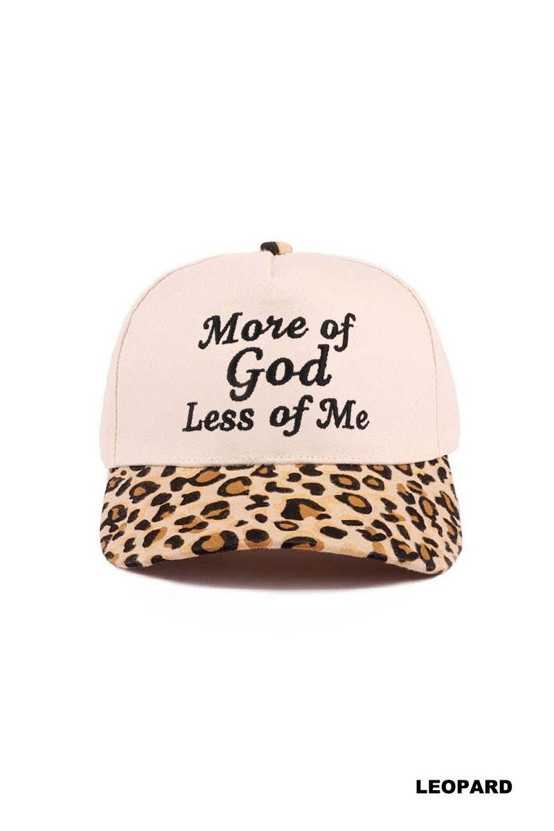 More Of God Less Of Me Two Tone Cotton Hat: CAMO / 1(ONE SIZE)