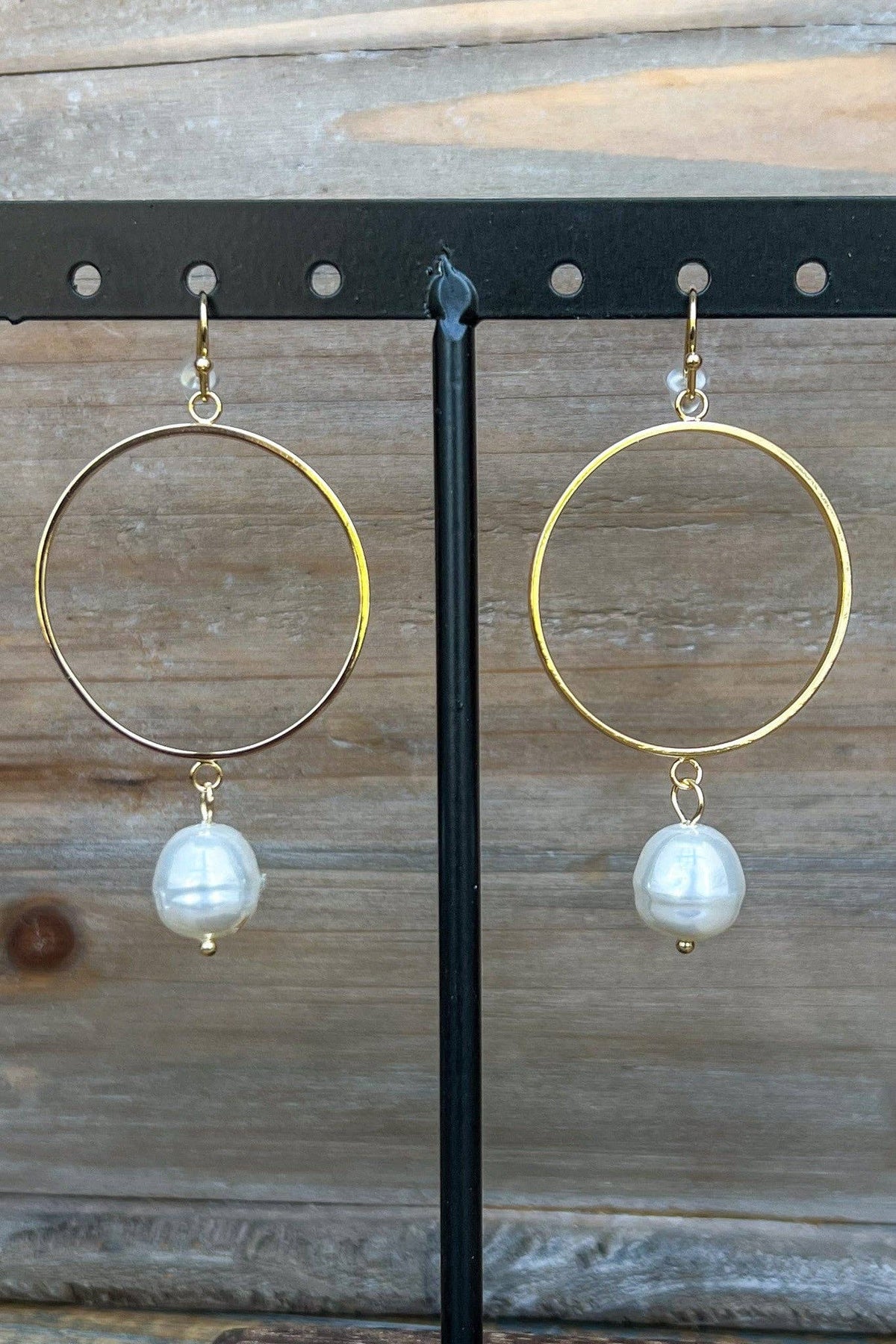 Pearl Hoop Earring - CN