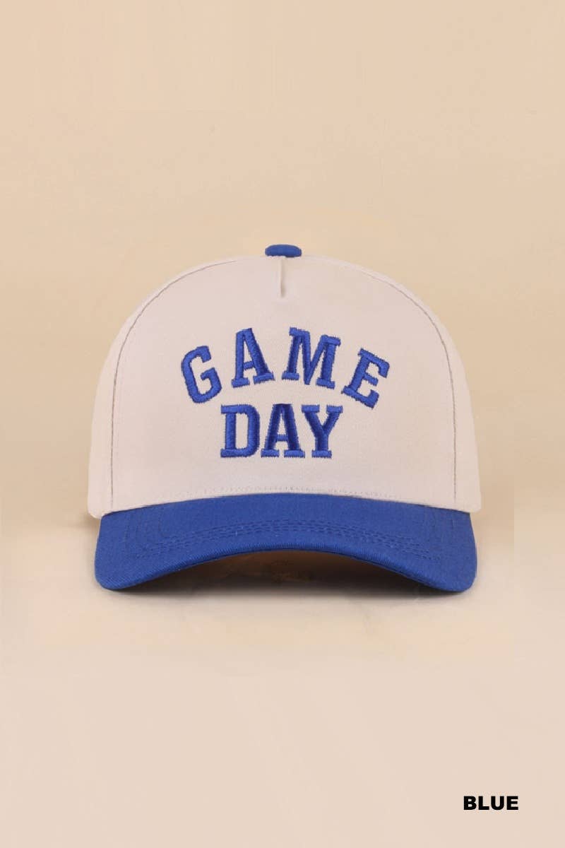 Game Day Two-tone Canvas Cotton Cap: GREEN (ONE SIZE)