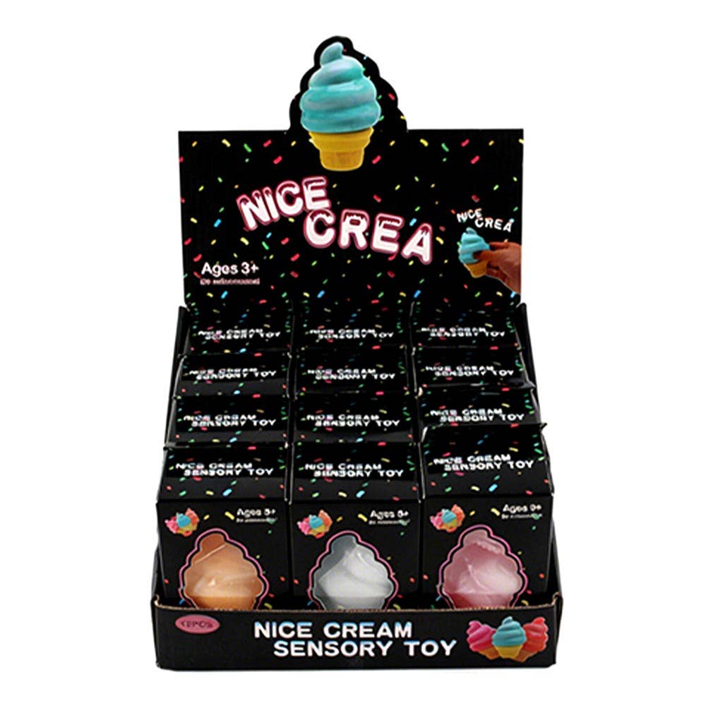 Ice Cream Cone Squeeze Squishy Stress Relief Toy
