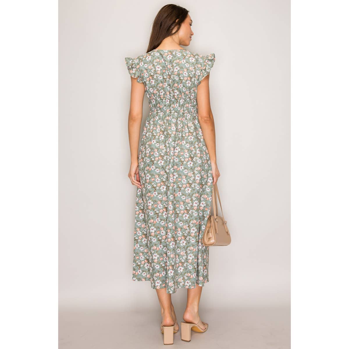 Sage Floral Dress-TPT