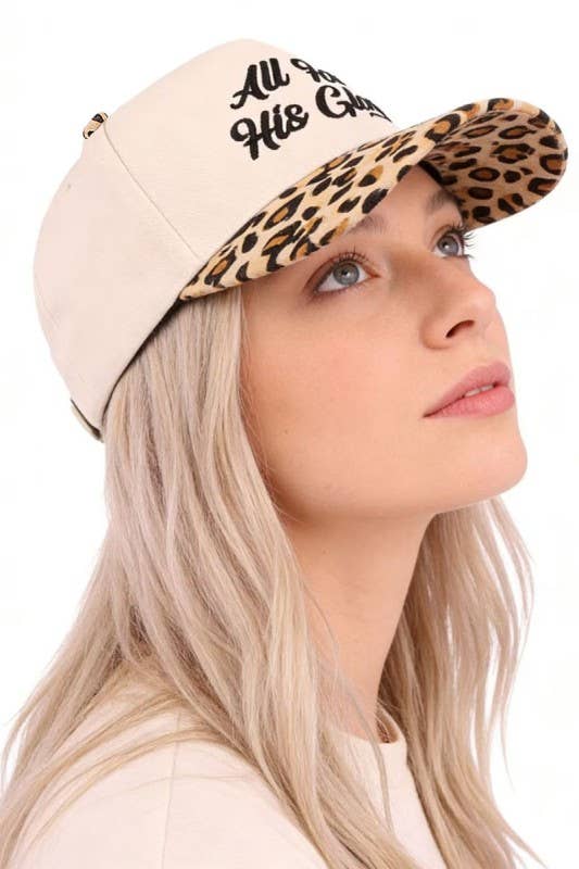 All For His Glory Two Tone Cotton Hat: ASH MOCHA / 1(ONE SIZE)