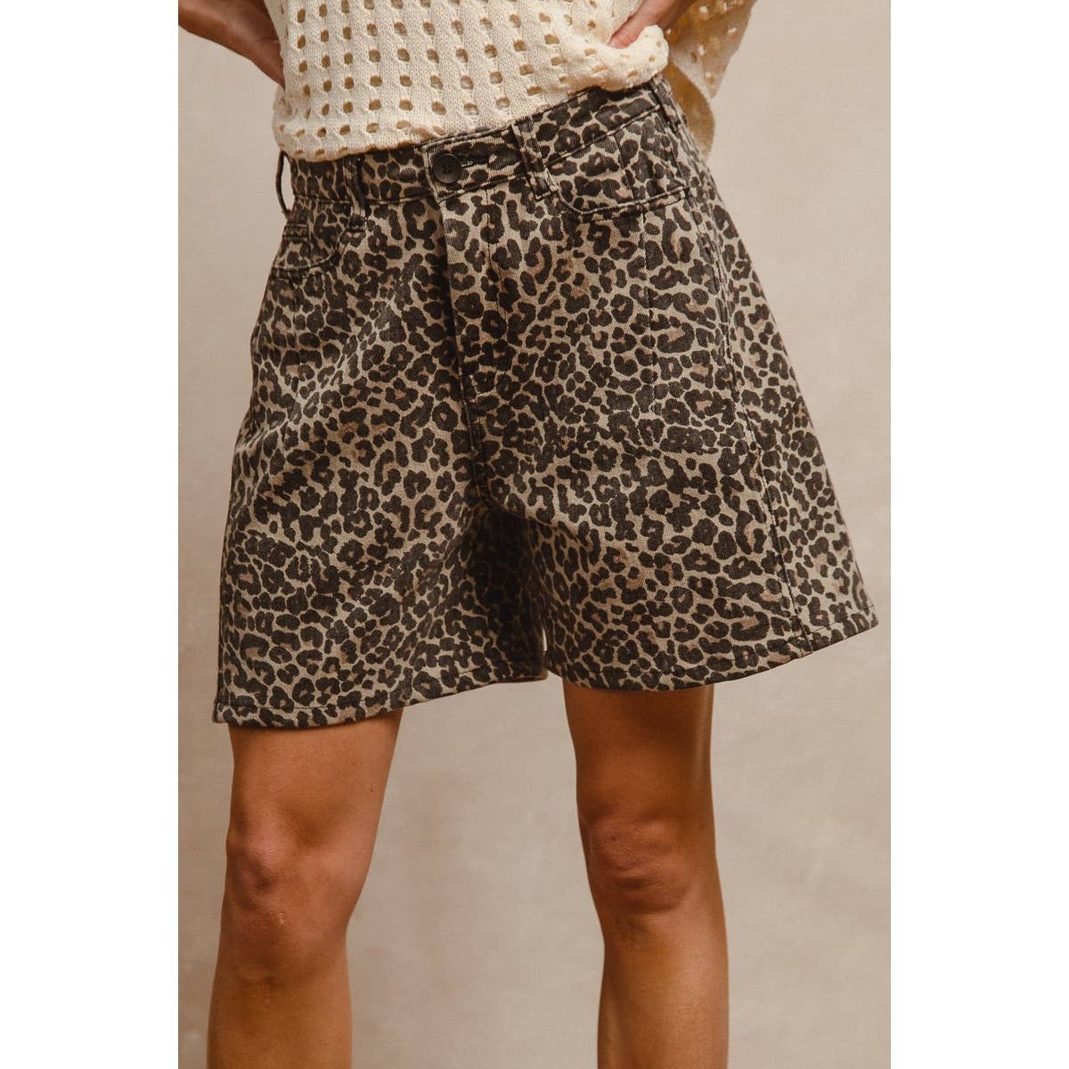 LEOPARD PRINT SHORTS