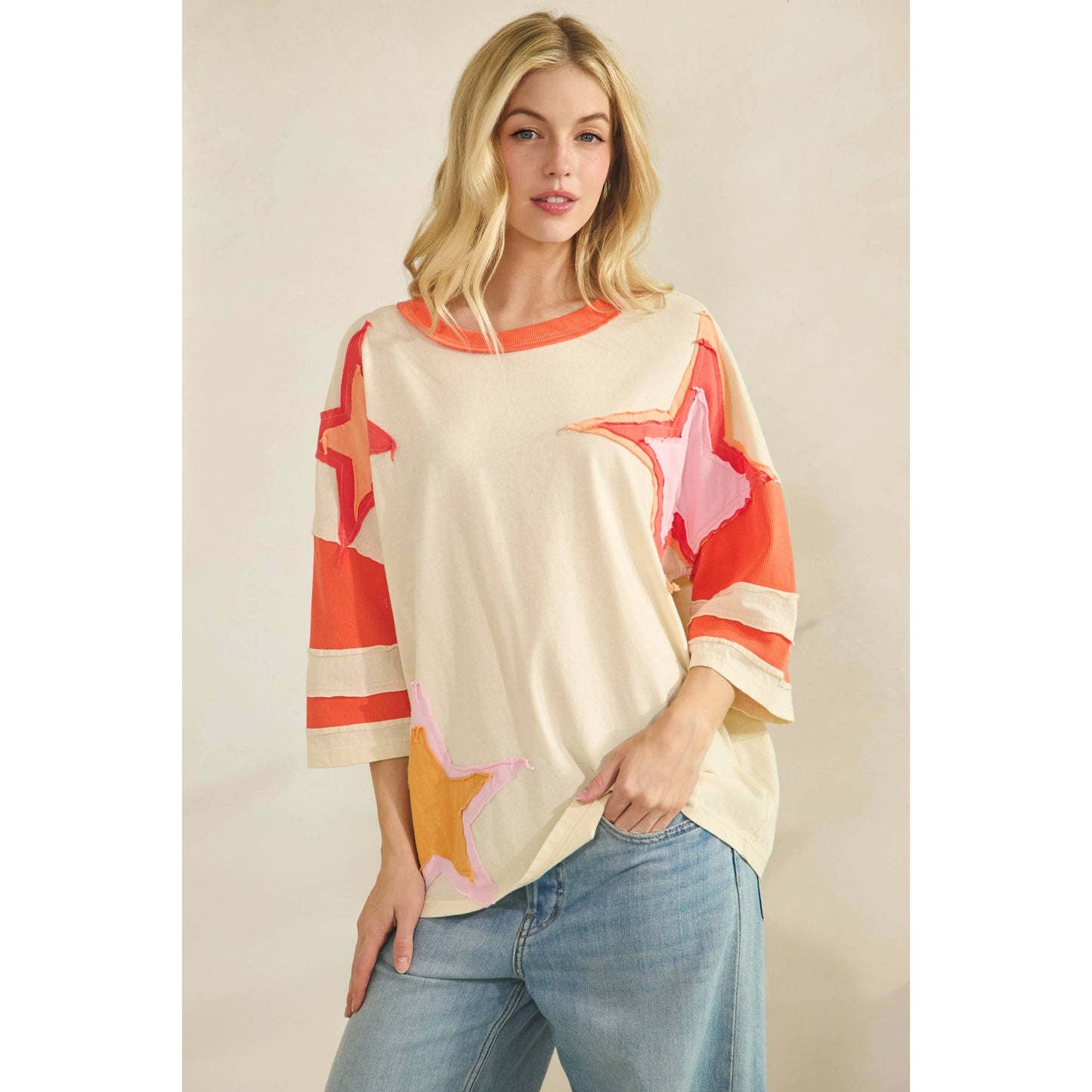Star Patch Top - CN
