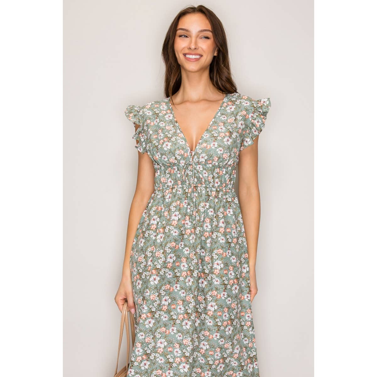 Sage Floral Dress-TPT