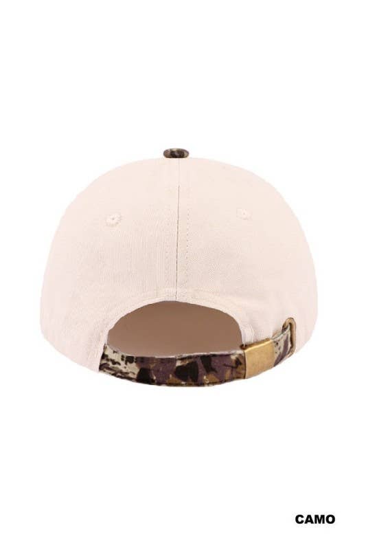 All For His Glory Two Tone Cotton Hat: ASH MOCHA / 1(ONE SIZE)