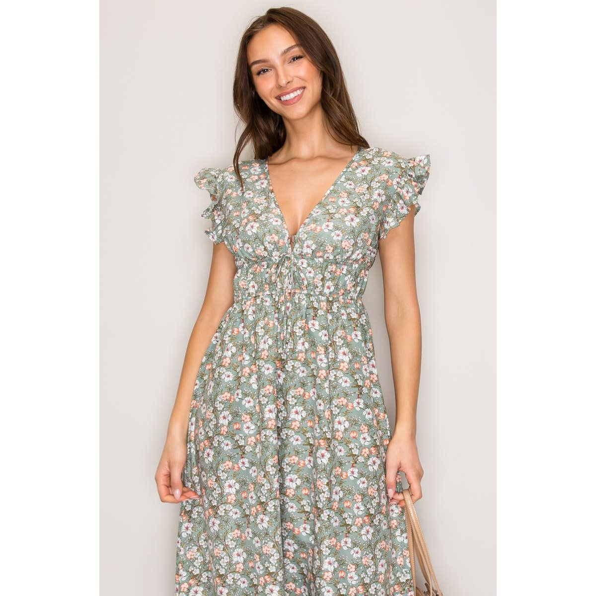 Sage Floral Dress-TPT