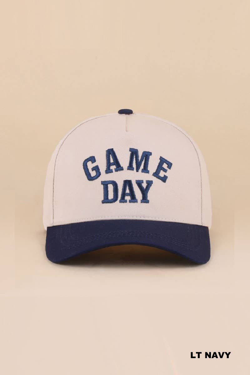 Game Day Two-tone Canvas Cotton Cap: GREEN (ONE SIZE)