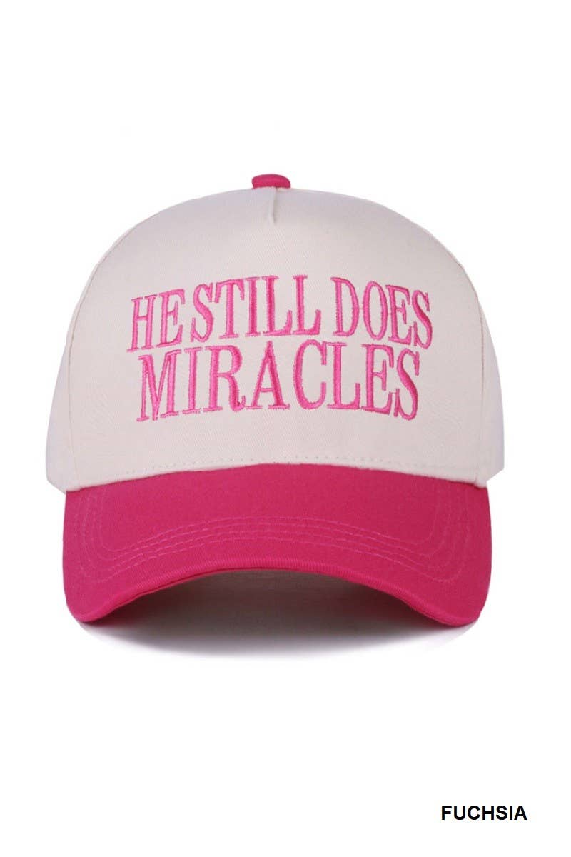 He Still Does Miracles Two Tone Canvas Cotton Cap: LEOPARD / 1(ONE SIZE)