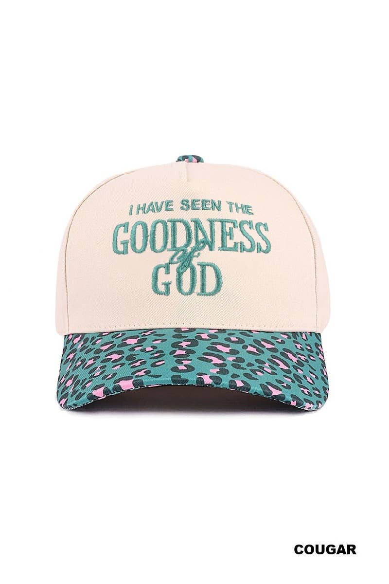 I Have Seen The Goodness Of God 2-tone Cttn Cap: LEOPARD / 1(ONE SIZE)