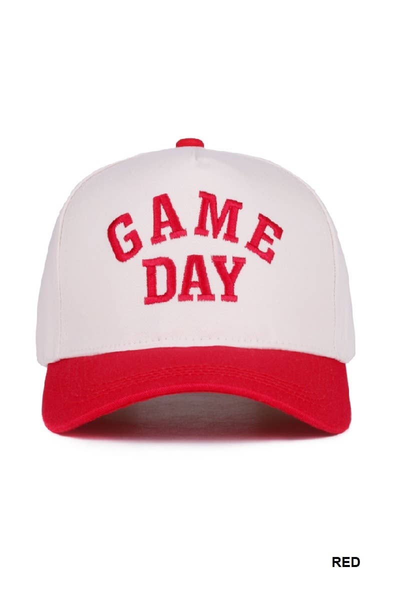 Game Day Two-tone Canvas Cotton Cap: GREEN (ONE SIZE)