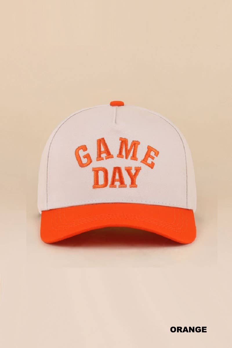 Game Day Two-tone Canvas Cotton Cap: GREEN (ONE SIZE)