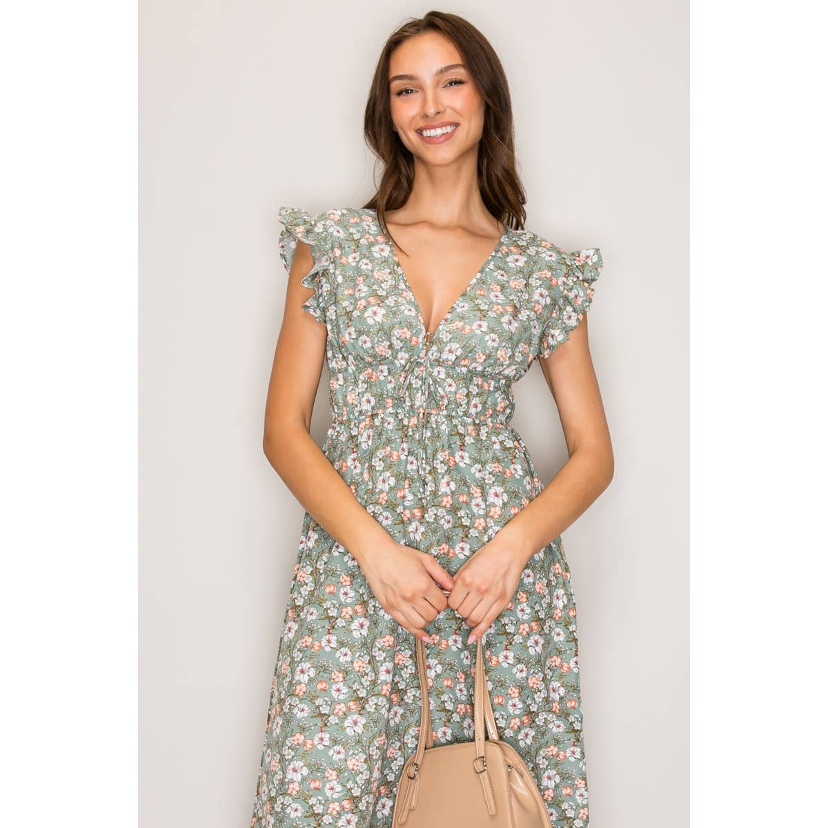 Sage Floral Dress-TPT