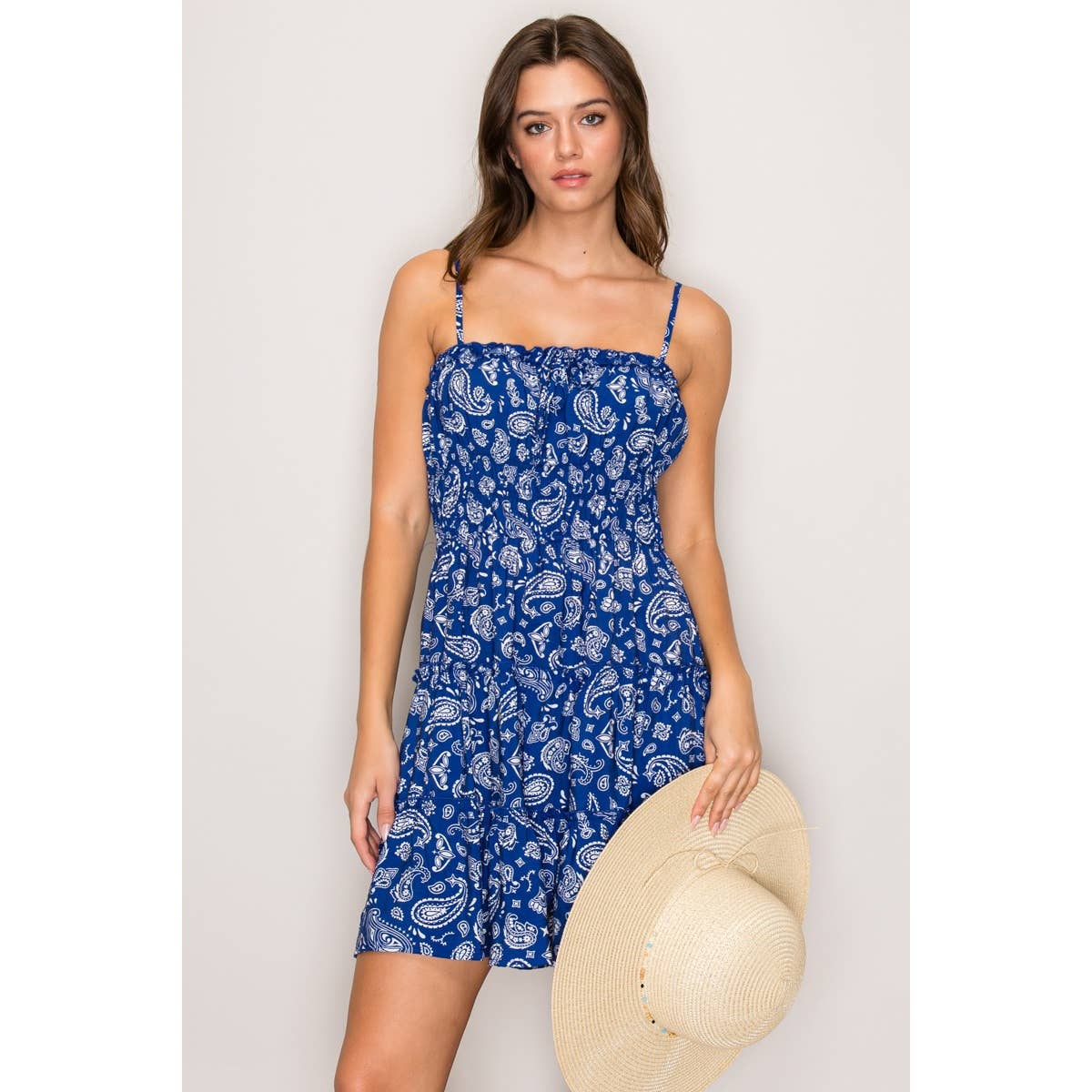 Paisley Mini Dress-TPT