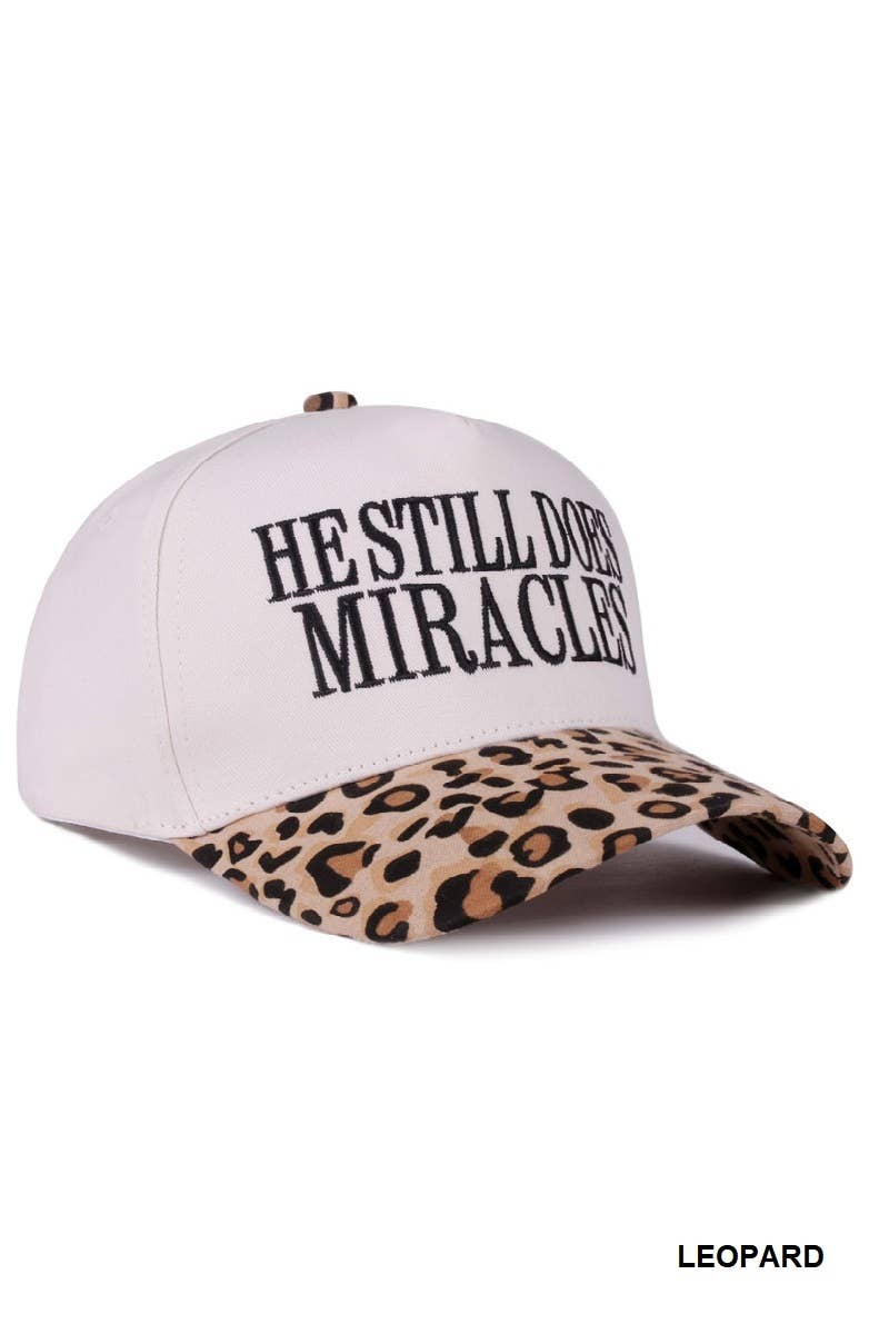He Still Does Miracles Two Tone Canvas Cotton Cap: CAMO / 1(ONE SIZE)