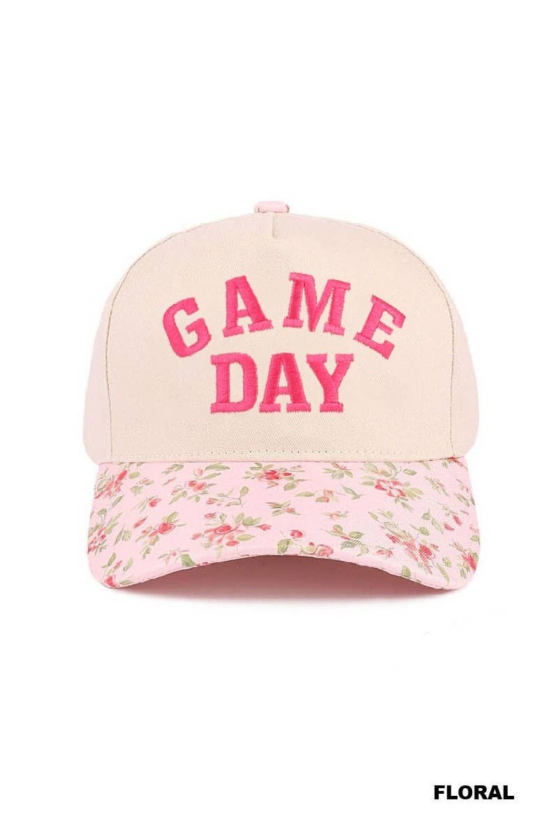 Game Day Two-tone Canvas Cotton Cap: GREEN (ONE SIZE)