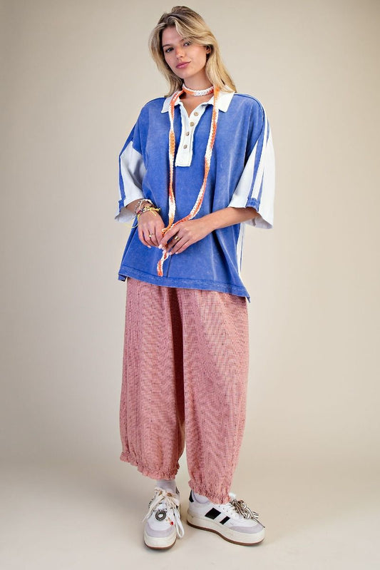 Easel Blue Top - CN