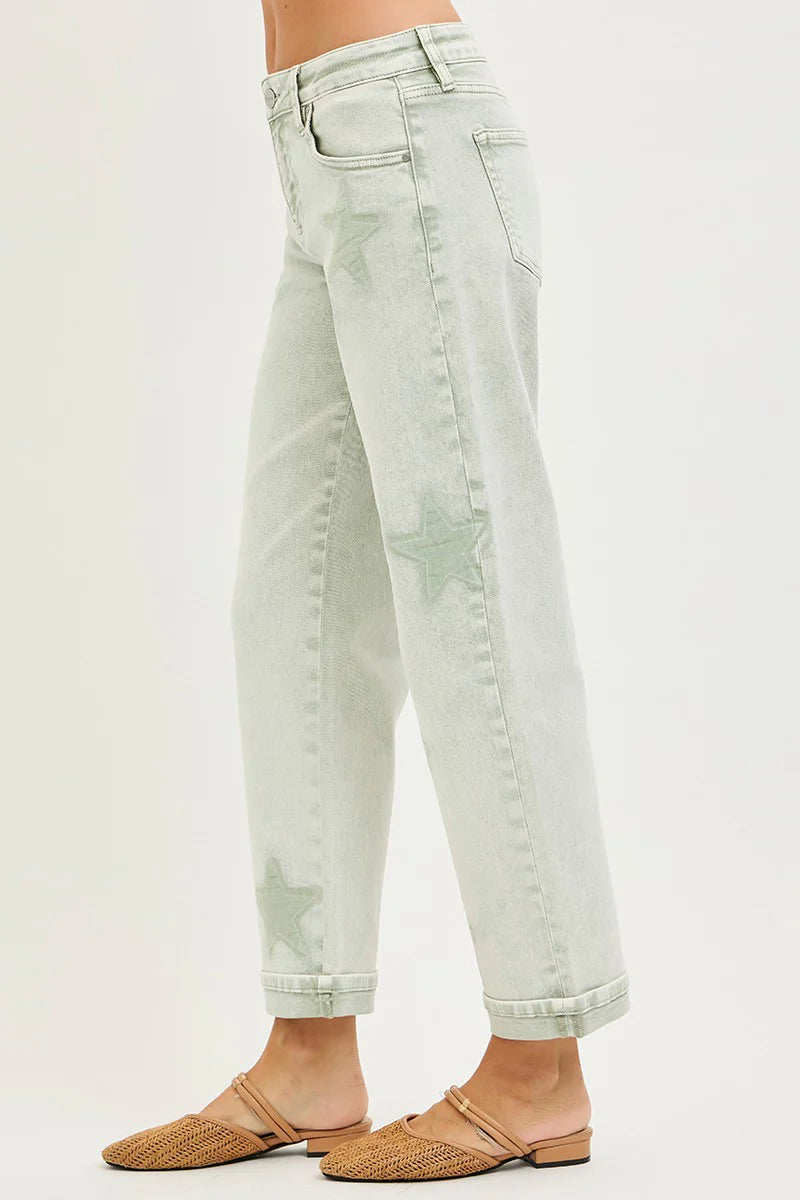 Risen Boyfriend Star Jeans - CN