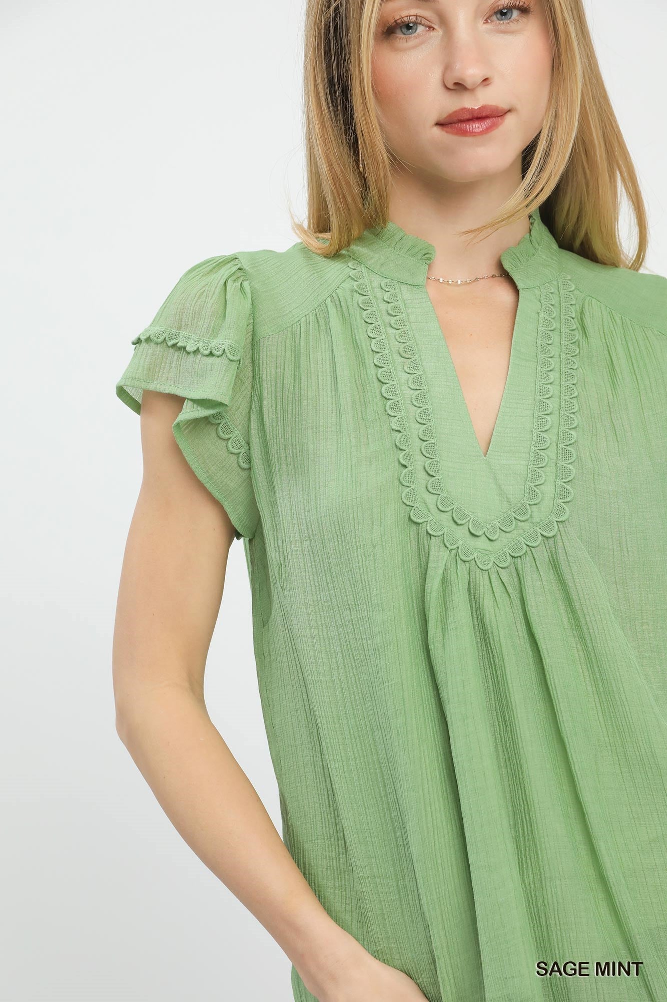 Sage Scalloped Flutter - CN