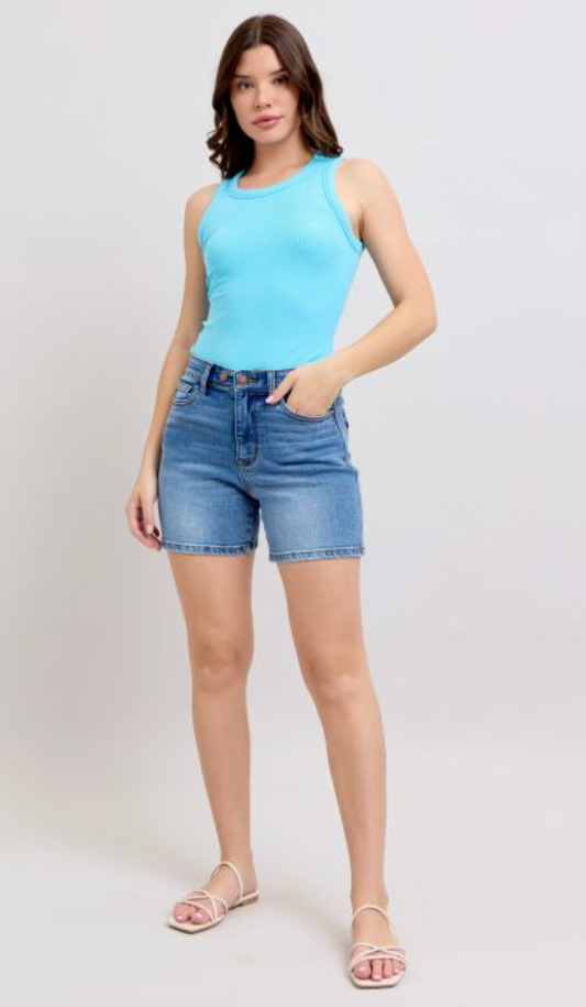 Judy Blue Double button Shorts - CN