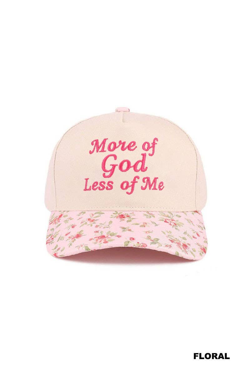 More Of God Less Of Me Two Tone Cotton Hat: CAMO / 1(ONE SIZE)