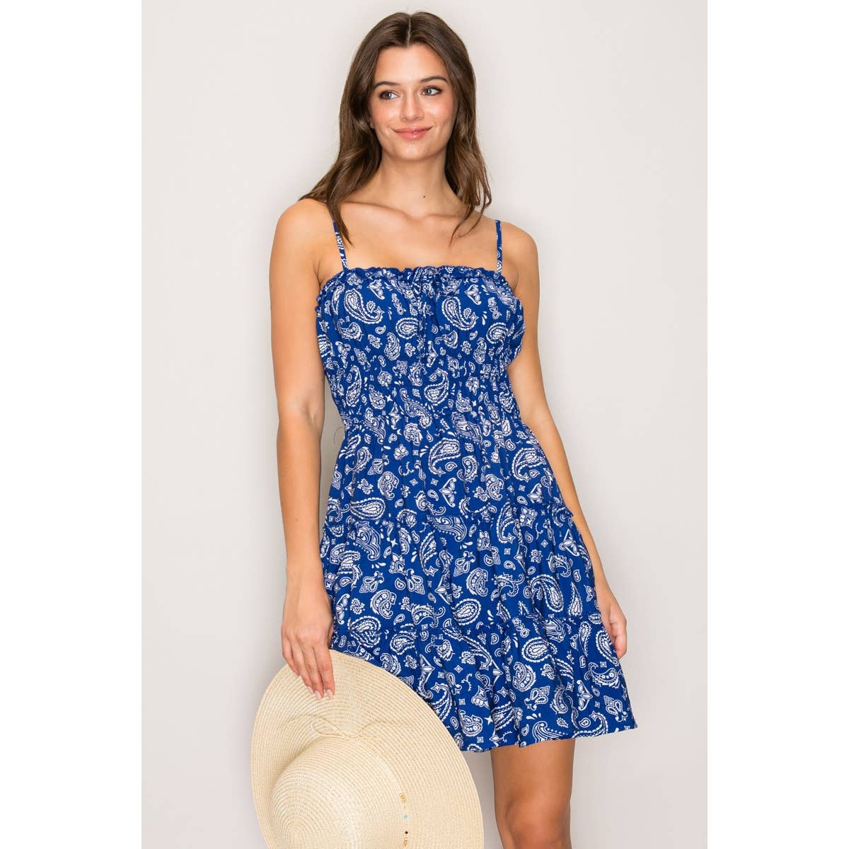 Paisley Mini Dress-TPT