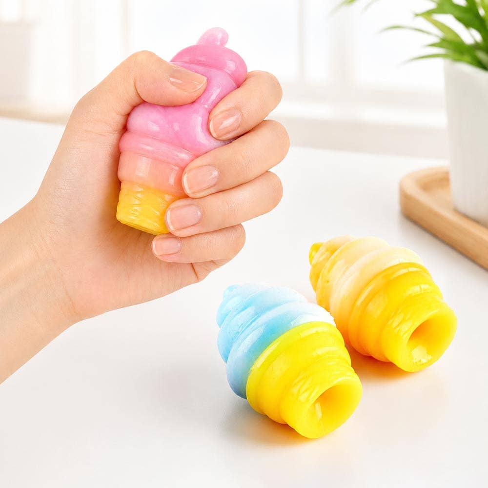 Ice Cream Cone Squeeze Squishy Stress Relief Toy