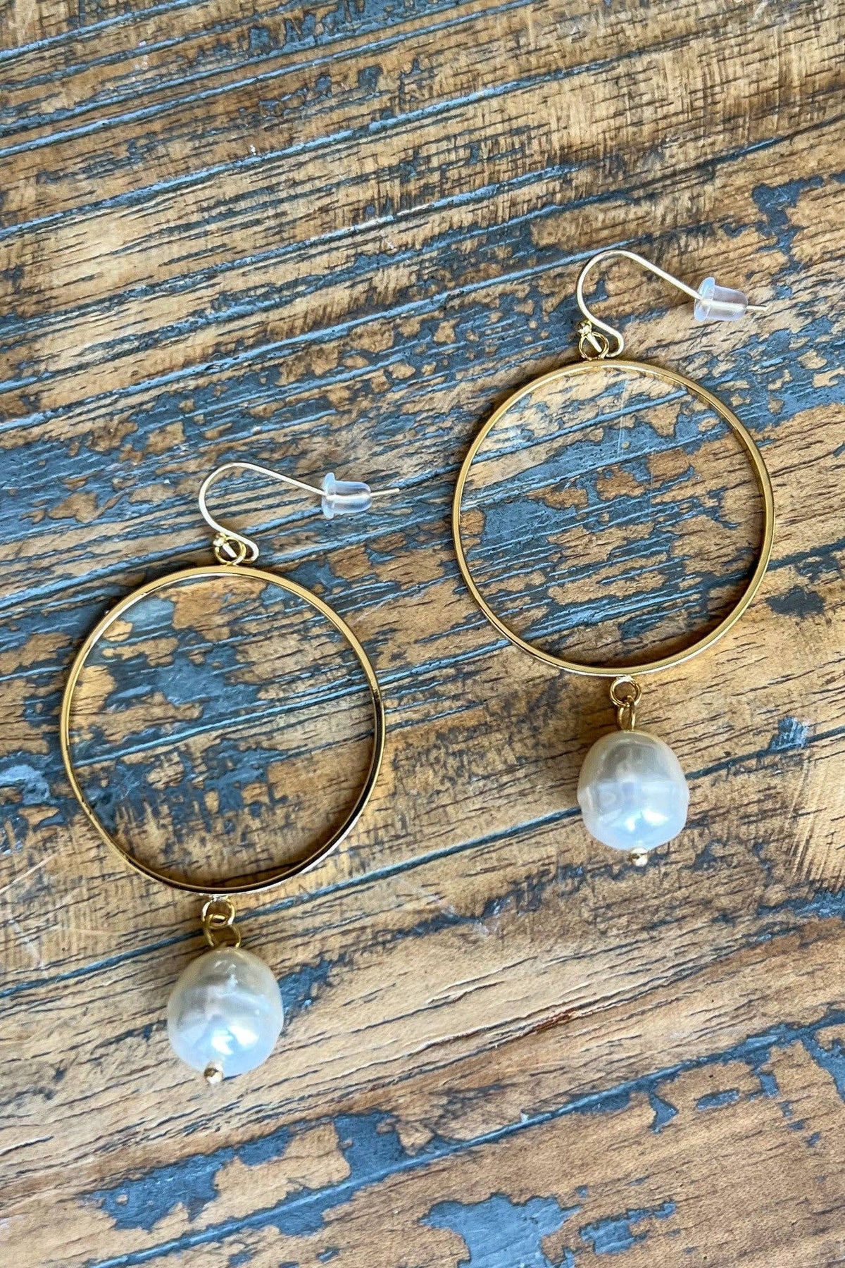 Pearl Hoop Earring - CN
