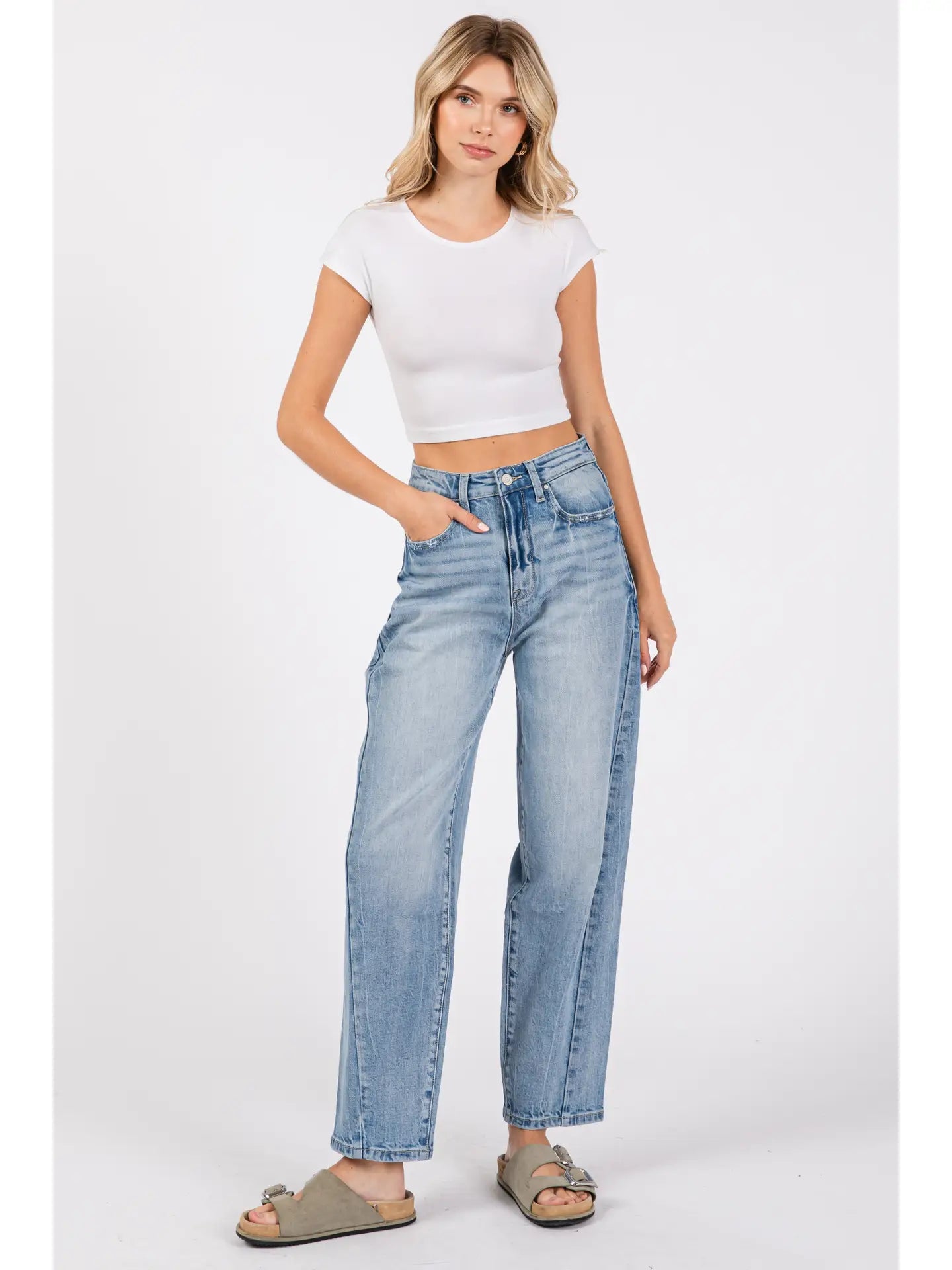 Petra Barrel Jeans - CN