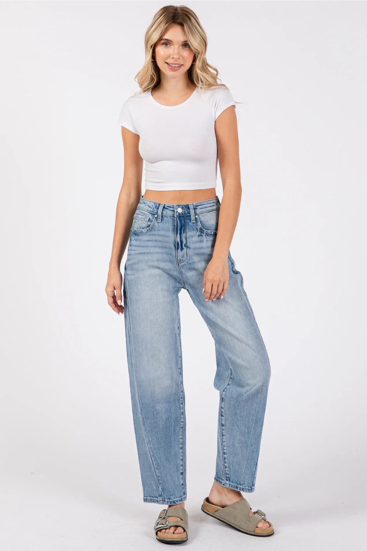 Petra Barrel Jeans - CN
